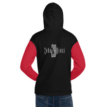 Load image into Gallery viewer, Unisex Hoodie (Black, Red, &amp; White)
