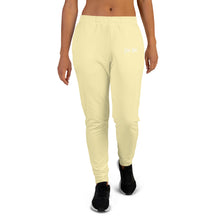 Load image into Gallery viewer, Women&#39;s Joggers (Banana &amp; White)
