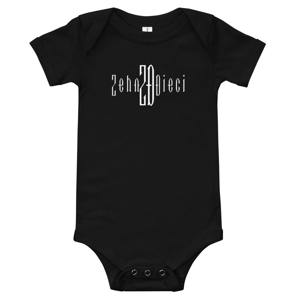 Baby short sleeve one piece (Black)