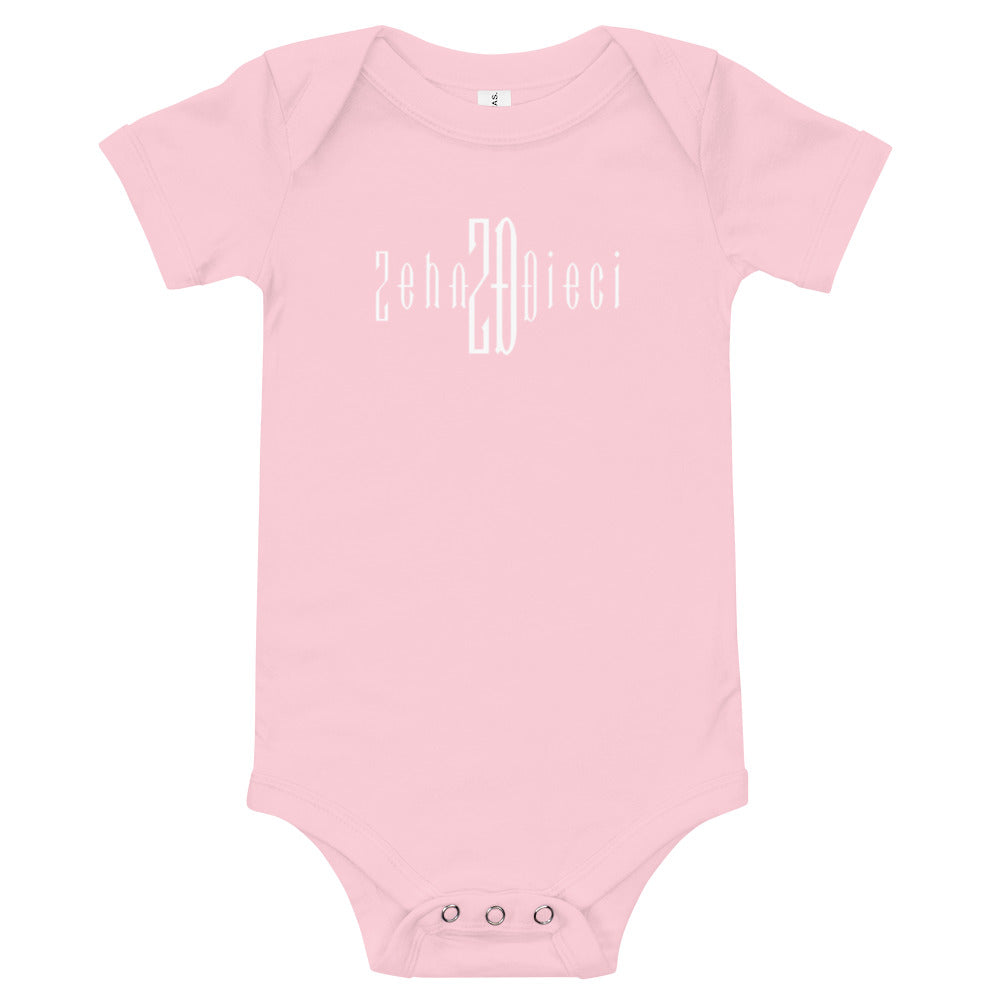 Baby short sleeve one piece (Pink)