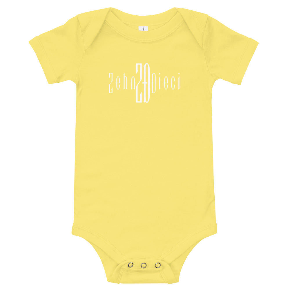 Baby short sleeve one piece (Yellow)