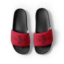 Load image into Gallery viewer, Men’s slides (Black &amp; Red)
