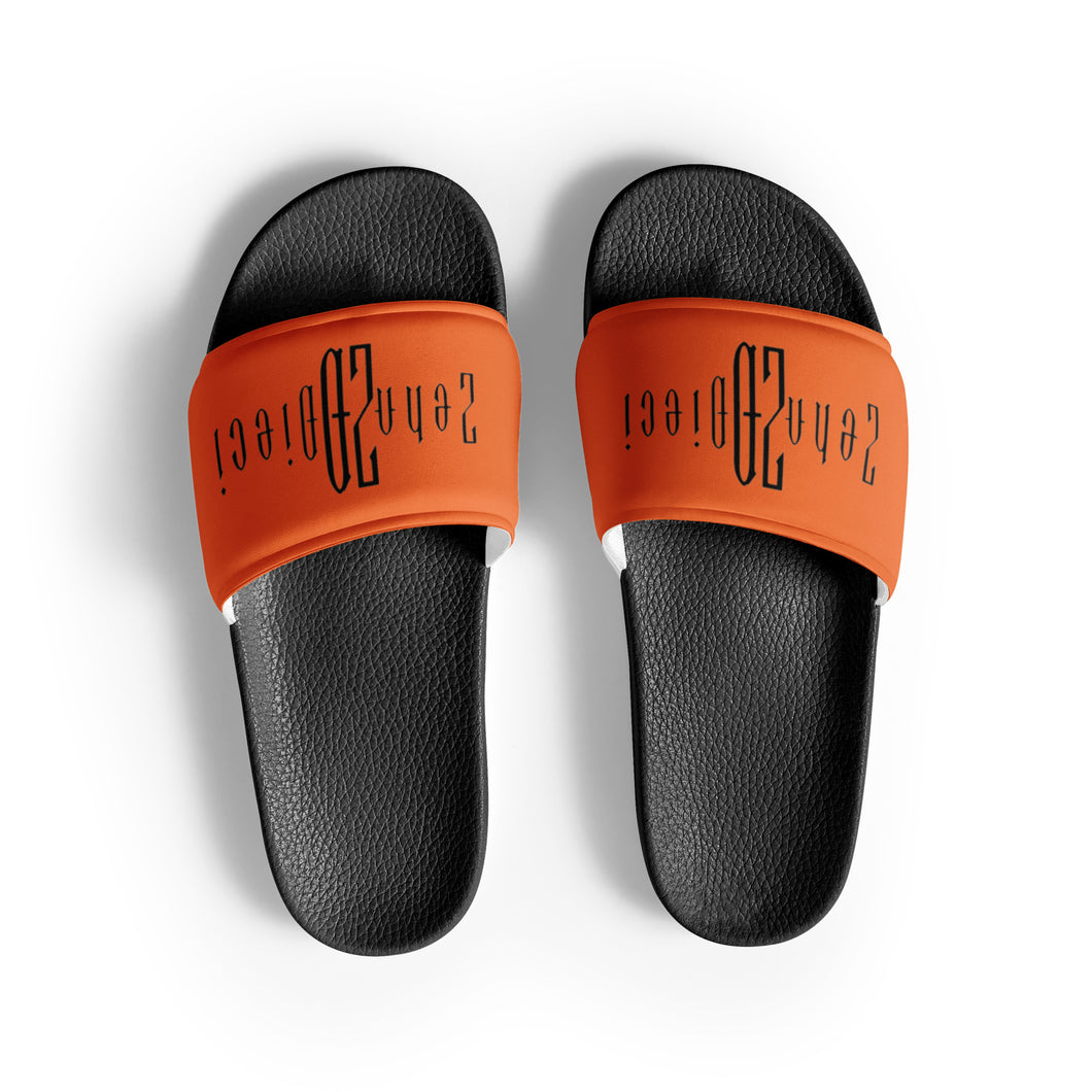 Men’s slides (Black & Orange)