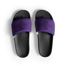 Load image into Gallery viewer, Men’s slides (Black &amp; Purple)
