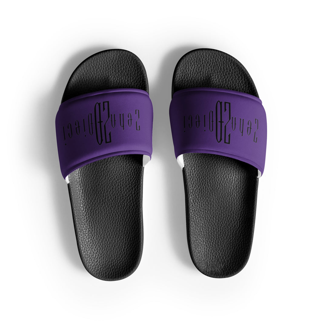 Men’s slides (Black & Purple)