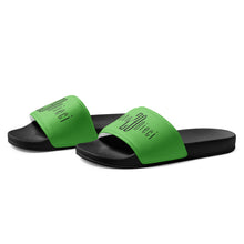 Load image into Gallery viewer, Men’s slides (Black &amp; Lime Green)
