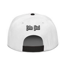 Load image into Gallery viewer, &quot;Moja&quot; Snapback Hat (White &amp; Black)

