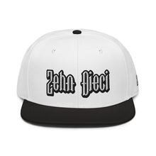 Load image into Gallery viewer, &quot;Moja&quot; Snapback Hat (White &amp; Black)
