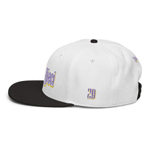 Load image into Gallery viewer, &quot;Monarch&quot; Snapback Hat (White &amp; Black)
