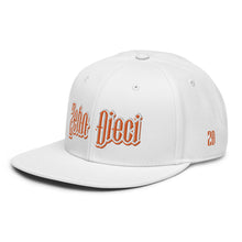Load image into Gallery viewer, Snapback Hat (White &amp; Orange)
