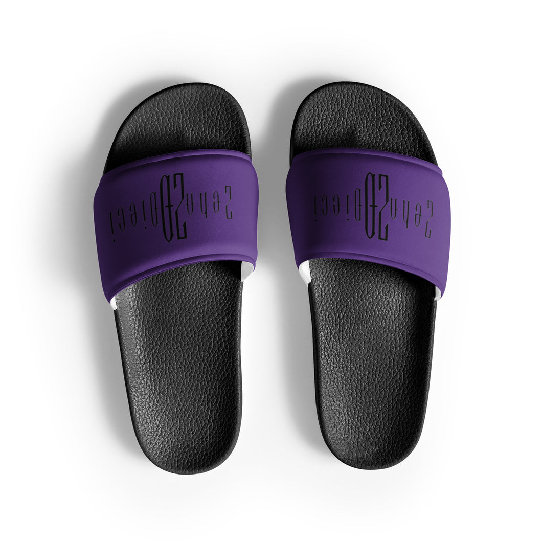 Women's slides (Black & Indigo)