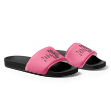 Load image into Gallery viewer, Women&#39;s slides (Black &amp; Tickle Me Pink)
