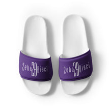 Load image into Gallery viewer, Women&#39;s slides (White &amp; Indigo)
