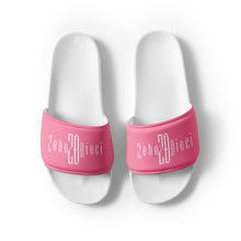 Load image into Gallery viewer, Women&#39;s slides (White &amp; Tickle Me Pink)
