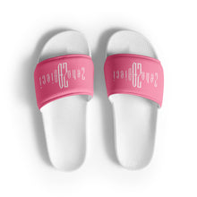 Load image into Gallery viewer, Women&#39;s slides (White &amp; Tickle Me Pink)
