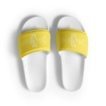 Load image into Gallery viewer, Women&#39;s slides (White &amp; Yellow)
