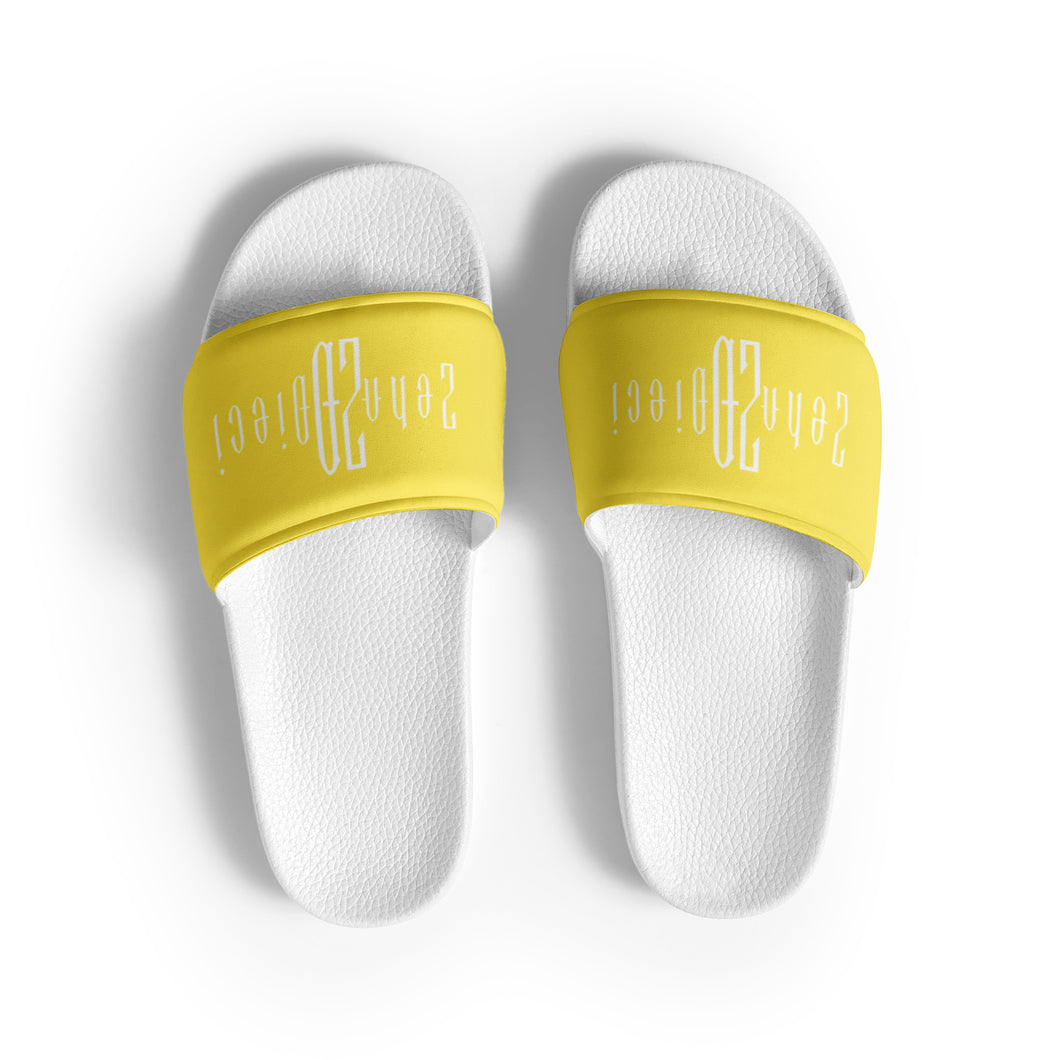 Women's slides (White & Yellow)