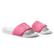 Load image into Gallery viewer, Women&#39;s slides (White &amp; Tickle Me Pink)
