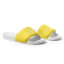 Load image into Gallery viewer, Women&#39;s slides (White &amp; Yellow)
